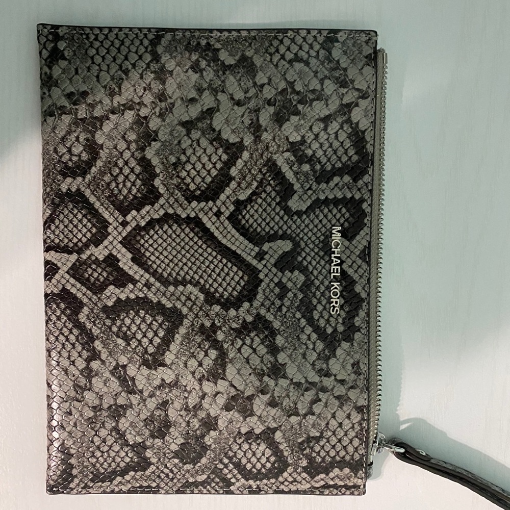 Michael Kors snake wristlet/ clutch